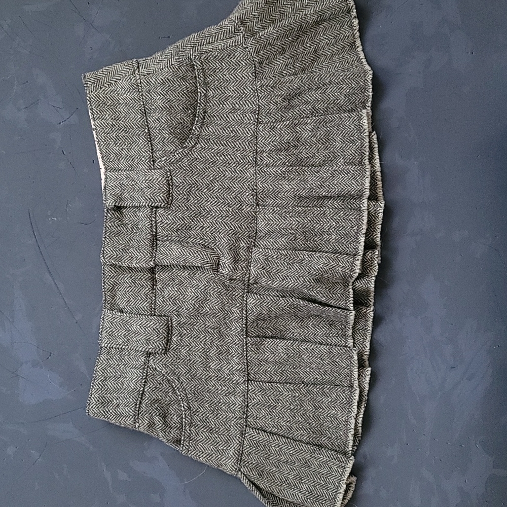 Talula wool blend micro skirt